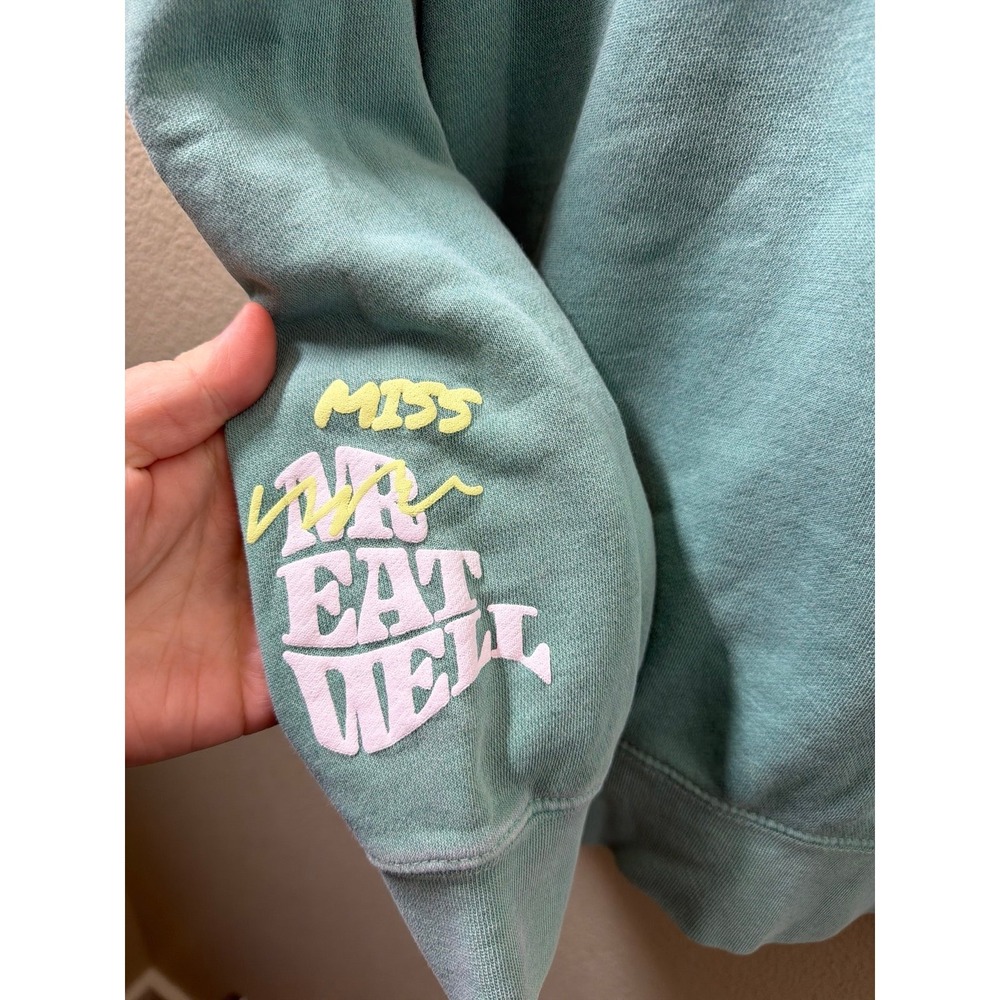 Mr Eat Well Thick Cheese Crewneck Sweatshirt Size Small - Picture 4 of 6